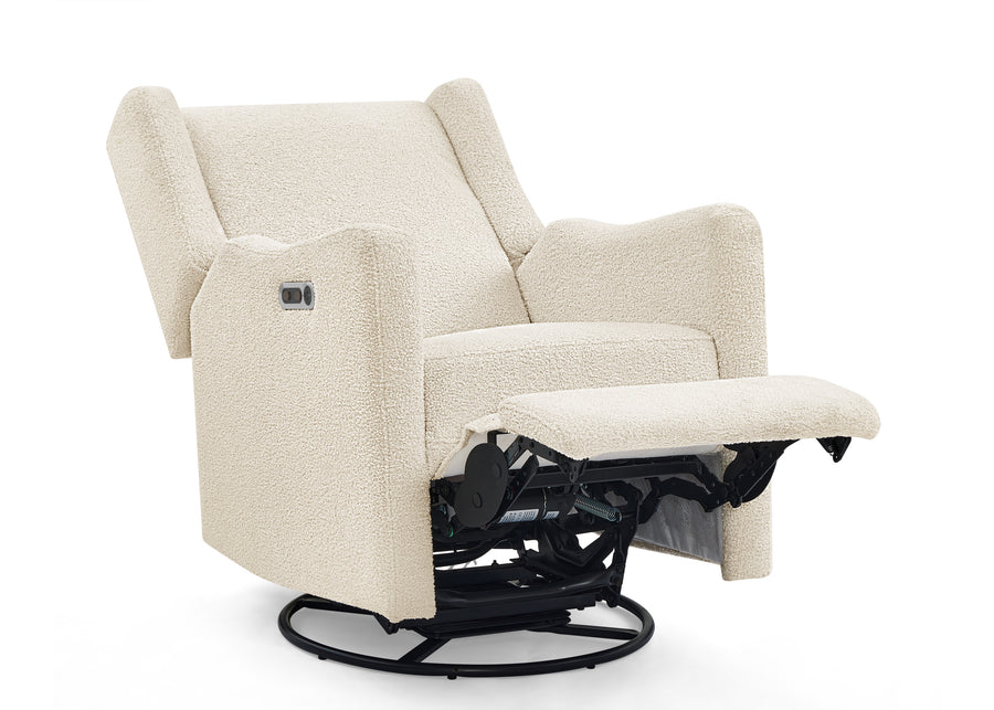 Shell Sherpa (1562) 27-Mercer Electronic Power Recliner and Swivel Glider with USB-A and Type-C Ports in Stain-Resistant Performance Fabric