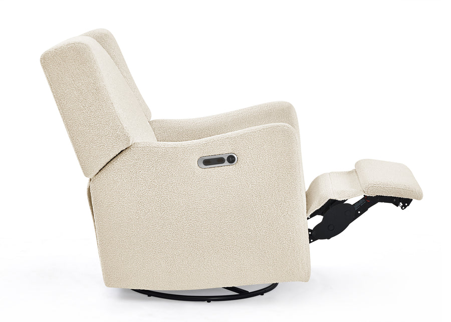 Shell Sherpa (1562) 59-Mercer Electronic Power Recliner and Swivel Glider with USB-A and Type-C Ports in Stain-Resistant Performance Fabric
