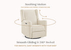 Shell Sherpa (1562) 52-Mercer Electronic Power Recliner and Swivel Glider with USB-A and Type-C Ports in Stain-Resistant Performance Fabric