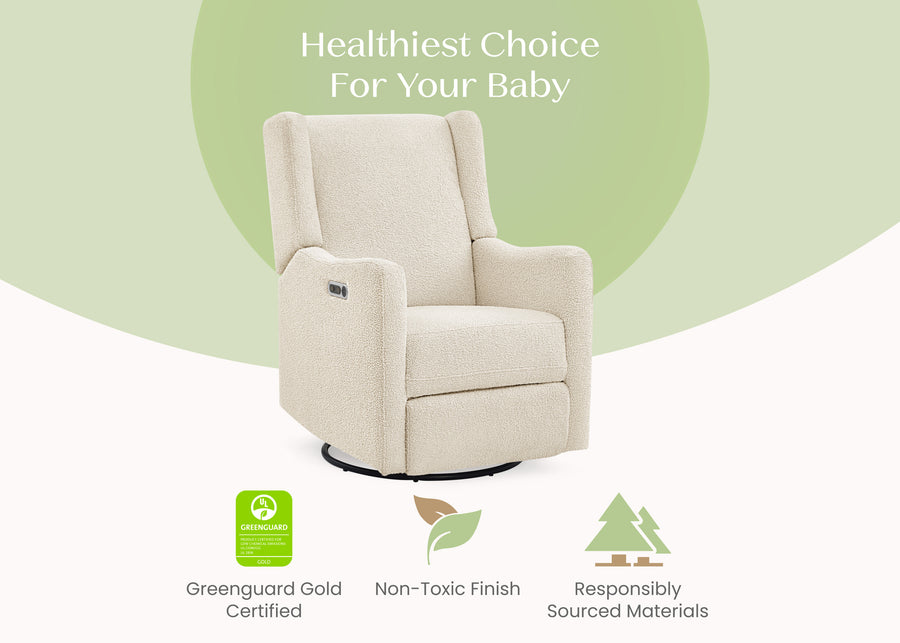 Shell Sherpa (1562) 49-Mercer Electronic Power Recliner and Swivel Glider with USB-A and Type-C Ports in Stain-Resistant Performance Fabric