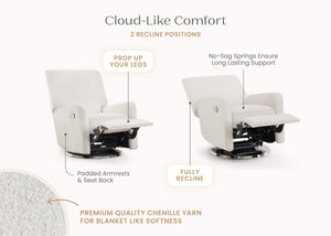 Oyster (1519) 7-Nest Nursery Swivel Recliner
