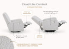 Fog (1520) 3-Nest Nursery Swivel Recliner