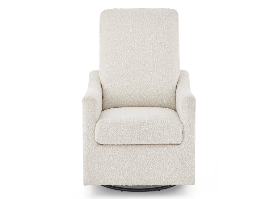 Ivory (1556) 3-Andie Boucle Nursery Glider Swivel Chair