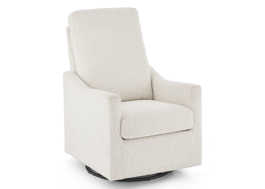 Ivory (1556) 4-Andie Boucle Nursery Glider Swivel Chair