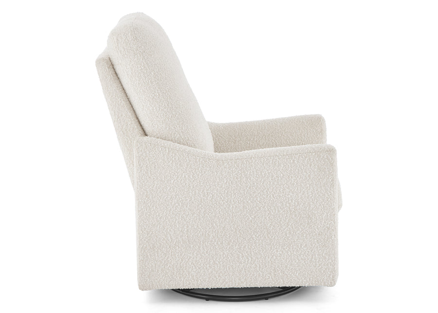 Ivory (1556) 5-Andie Boucle Nursery Glider Swivel Chair