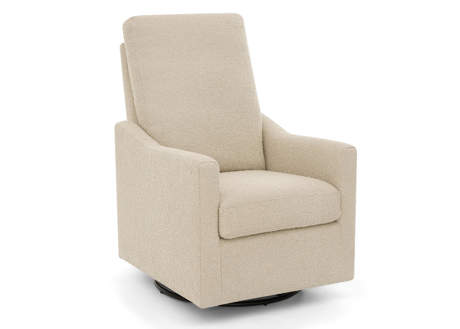 Light Camel (1584) 11-Andie Boucle Nursery Glider Swivel Chair