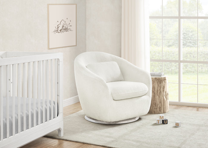 babyGap Hudson Glider Tub Chair with 360-Degree SwivelWhite Boucle (1539)