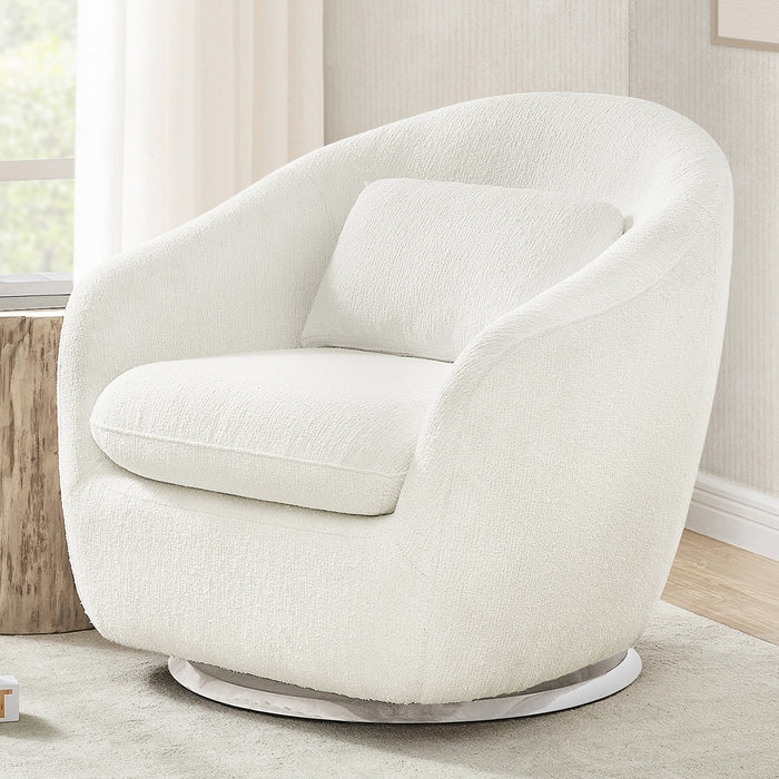 W82171L 1539 Baby GAP Hudson Glider White Boucle Lifestyle 102 3-babyGap Hudson Glider Tub Chair with 360-Degree Swivel