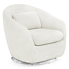 DCB: White Boucle (1539) 11-babyGap Hudson Glider Tub Chair with 360-Degree Swivel