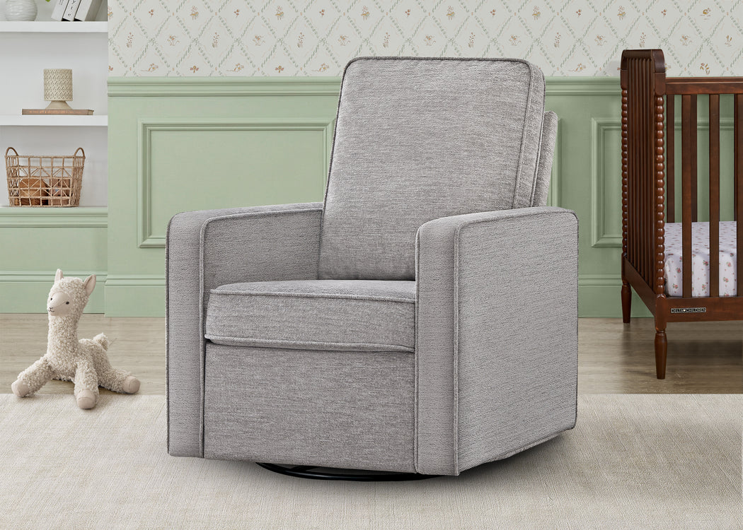 Noah Upholstered Swivel GliderFrost Grey (1543)