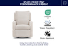 Sand (1546) 36-babyGap Harlowe Power Recliner and Swivel Glider with USB-A and Type-C Ports in Stain-Resistant Performance Fabric