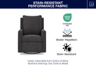 Charcoal (1548) 51-babyGap Harlowe Power Recliner and Swivel Glider with USB-A and Type-C Ports in Stain-Resistant Performance Fabric