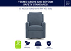 Slate (1549) 4-babyGap Harlowe Power Recliner and Swivel Glider with USB-A and Type-C Ports in Stain-Resistant Performance Fabric