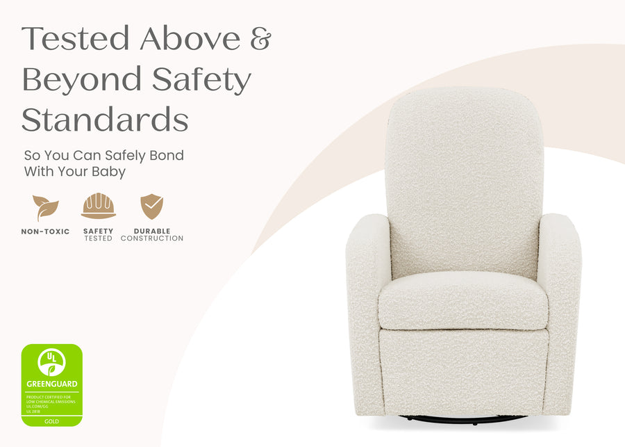 Ivory (1556) 21-Teddy Nursery Swivel Recliner