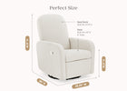 Ivory (1556) 19-Teddy Nursery Swivel Recliner