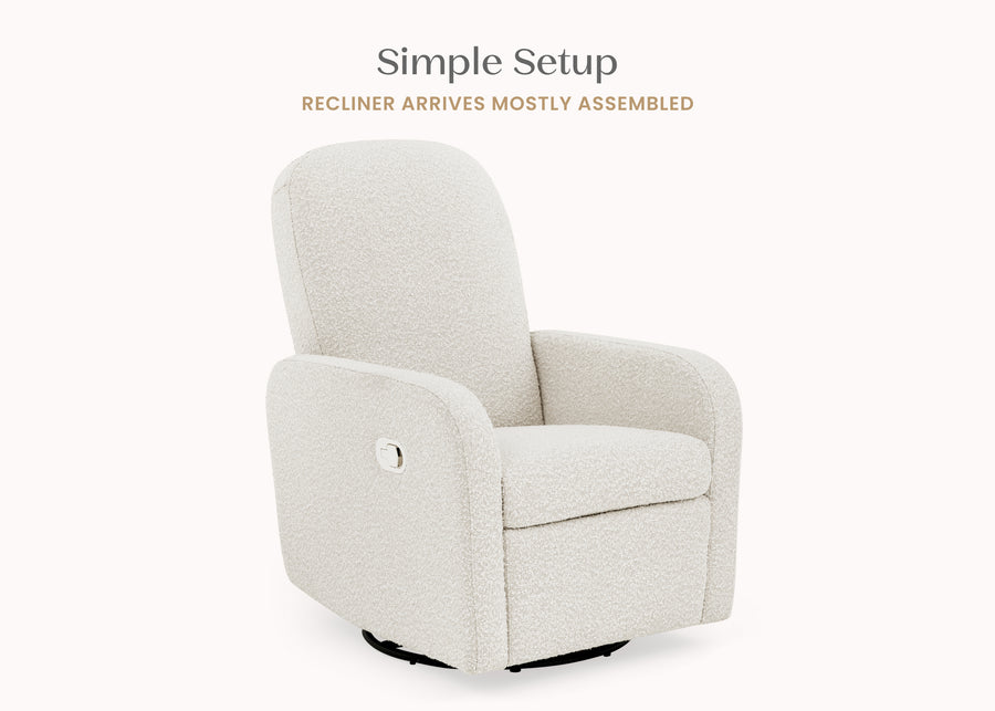 Ivory (1556) 18-Teddy Nursery Swivel Recliner