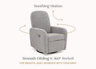 Grey (1557) 5-Teddy Nursery Swivel Recliner