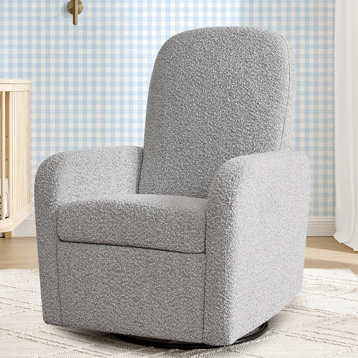 W82219M 1557 Teddy Recliner Chair Grey Lifestyle 102 1-Teddy Nursery Swivel Recliner