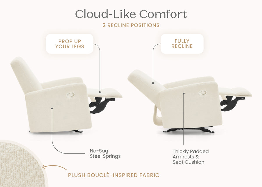 Pearl Boucle (1578) 7-Dove Manual Recliner Chair