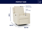 Almond (1581) 84-babyGap Harlowe Power Recliner and Swivel Glider with USB-A and Type-C Ports in Stain-Resistant Performance Fabric