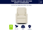 Almond (1581) 80-babyGap Harlowe Power Recliner and Swivel Glider with USB-A and Type-C Ports in Stain-Resistant Performance Fabric