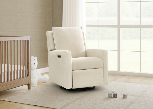 babyGap Harlowe Power Recliner and Swivel Glider with USB-A and Type-C Ports in Stain-Resistant Performance Fabric