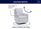 Sky Blue (1582) 67-babyGap Harlowe Power Recliner and Swivel Glider with USB-A and Type-C Ports in Stain-Resistant Performance Fabric