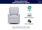 Sky Blue (1582) 66-babyGap Harlowe Power Recliner and Swivel Glider with USB-A and Type-C Ports in Stain-Resistant Performance Fabric