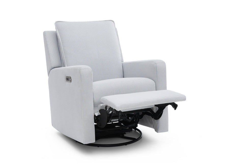 Sky Blue (1582) 29-babyGap Harlowe Power Recliner and Swivel Glider with USB-A and Type-C Ports in Stain-Resistant Performance Fabric