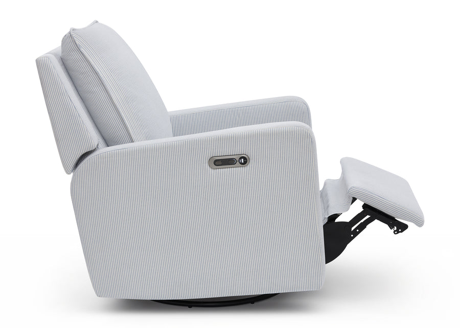 Sky Blue (1582) 33-babyGap Harlowe Power Recliner and Swivel Glider with USB-A and Type-C Ports in Stain-Resistant Performance Fabric