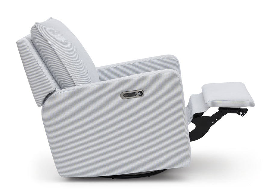 Sky Blue (1582) 34-babyGap Harlowe Power Recliner and Swivel Glider with USB-A and Type-C Ports in Stain-Resistant Performance Fabric