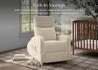 Cream (1585) 7-Riley Pushback Stationary Recliner
