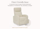 Cream (1585) 9-Riley Pushback Stationary Recliner