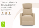Wheat (1586) 16-Riley Pushback Stationary Recliner