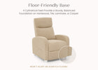 Wheat (1586) 23-Riley Pushback Stationary Recliner