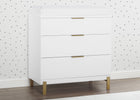 Bianca White with Melted Bronze (186) 2-Hendrix 3 Drawer Dresser