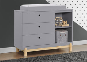 nursery dresser grey Storkcraft - Brookside 6-Drawer Double Dresser