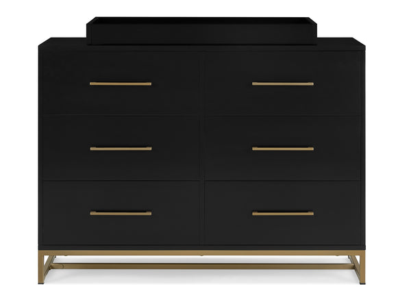 Delta Children Jade 6 Drawer Dresser Black/Bronze Delta Children Jade 6 Drawer Dresser Black/Bronze
