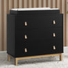 Ebony with Natural (1482) 8-babyGap Legacy 3 Drawer Dresser with Leather Pulls