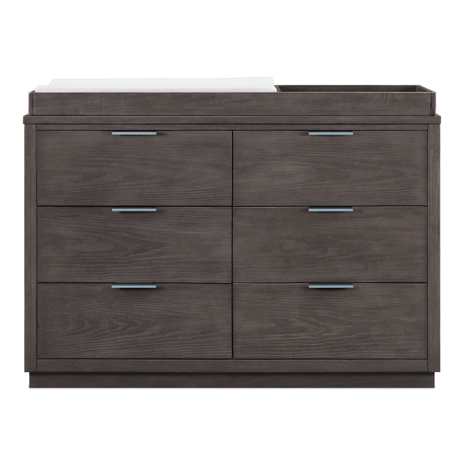 DCB: Rustic Grey (084) 17-Forever 6 Drawer Dresser with Interlocking Drawers - Naturals Collection