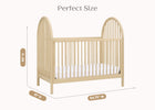 Natural Sandstone (1544) 6-Cannon 4-in-1 Convertible Crib