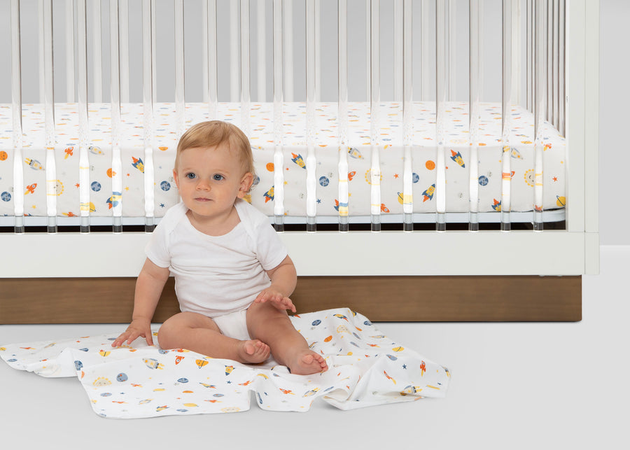Space Exploration (3235) 15-Space Exploration Fitted Crib Sheets - 2 Pack