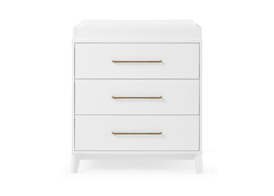 Spencer 3 Drawer Dresser with Changing Top and Interlocking Drawers 6-Spencer 3 Drawer Dresser with Changing Top and Interlocking Drawers