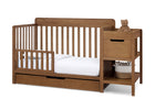Chestnut (836) 26-Maya 5-in-1 Convertible Crib and Changer with Storage