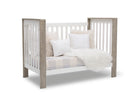 Bianca White with Textured Limestone (184) 20-Miles 4-in-1 Convertible Crib