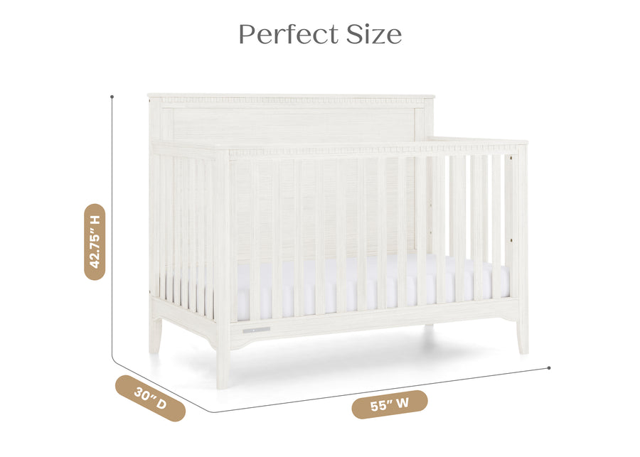 Antique White (1545) 6-Kendall 6-in-1 Convertible Crib