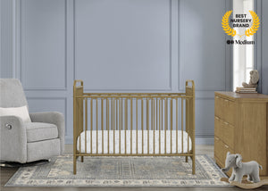 Melted Bronze (1362) 15-Darcy 4-in-1 Convertible Metal Crib