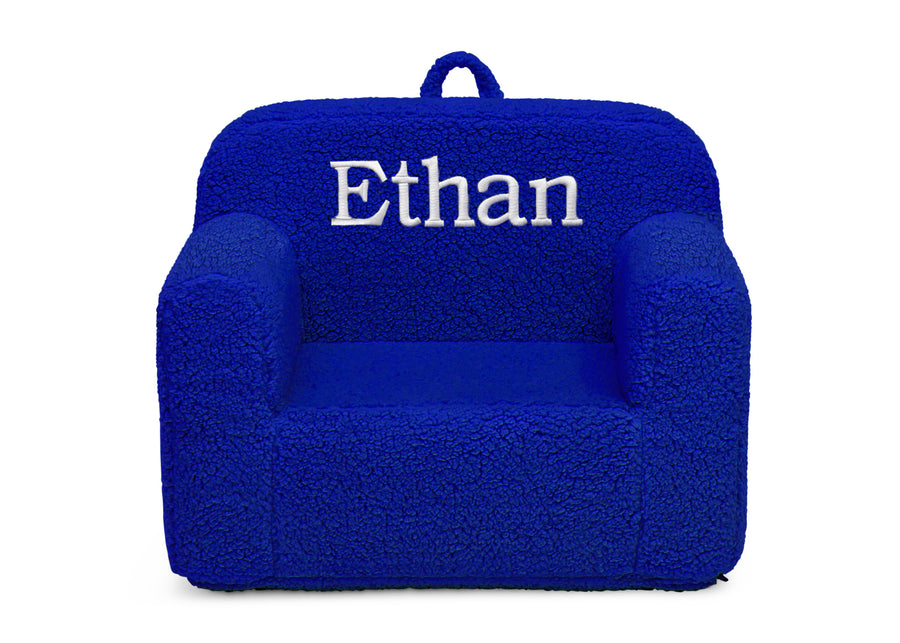 Royal Blue (1296) 30-Personalized Cozee Sherpa Chair for Kids