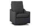 Gray recliner chair on a white background 10-Kenwood Nursery Glider Swivel Rocker Chair