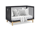 Midnight Grey with Natural (1372) 29-Poppy 4-in-1 Convertible Crib